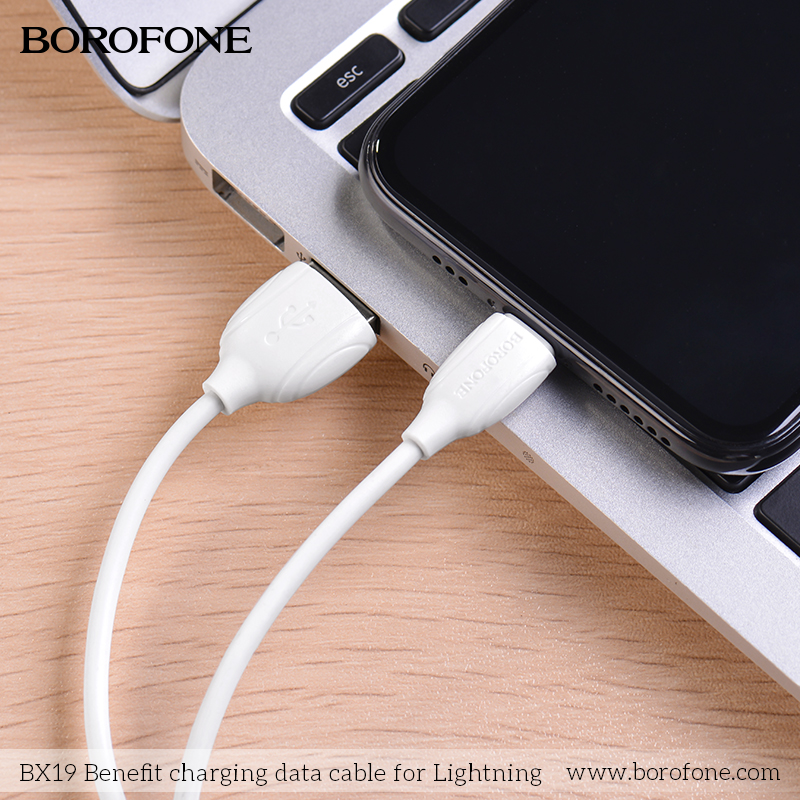 BOROFONE BX19 Benefit USB-A to Lightning cable NZ 6